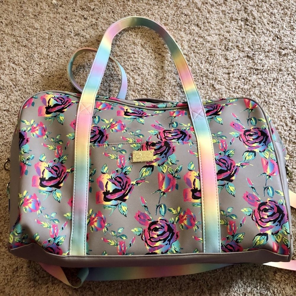 Large travel bag with matching wristlet purse!